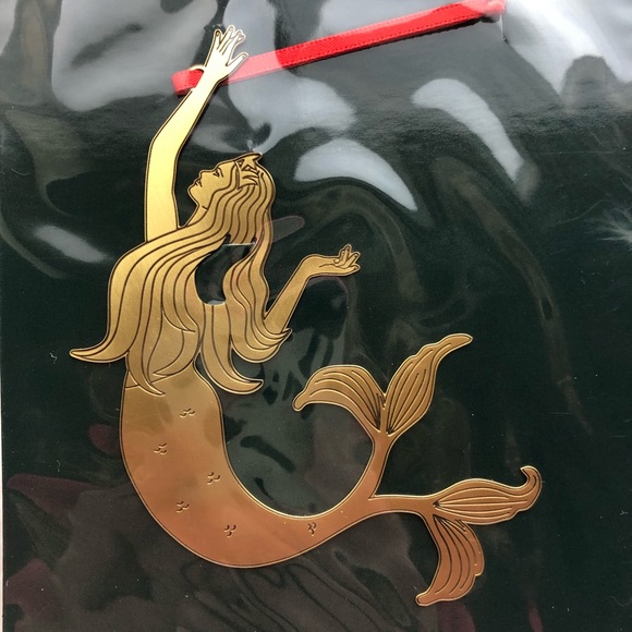 Starbucks Brass Mermaid Siren Ornament Bookmark - Picture 2 of 7